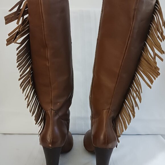 NIB Size 8.5M Nicole Ageless Rust Red Knee High - Picture 4 of 10